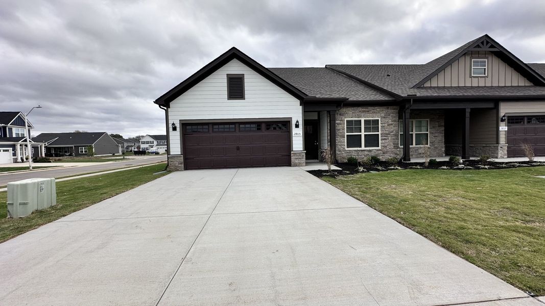 Front exterior of a new home in Veterans Cove, Murfreesboro, TN, highlighting curb appeal (Image 29).