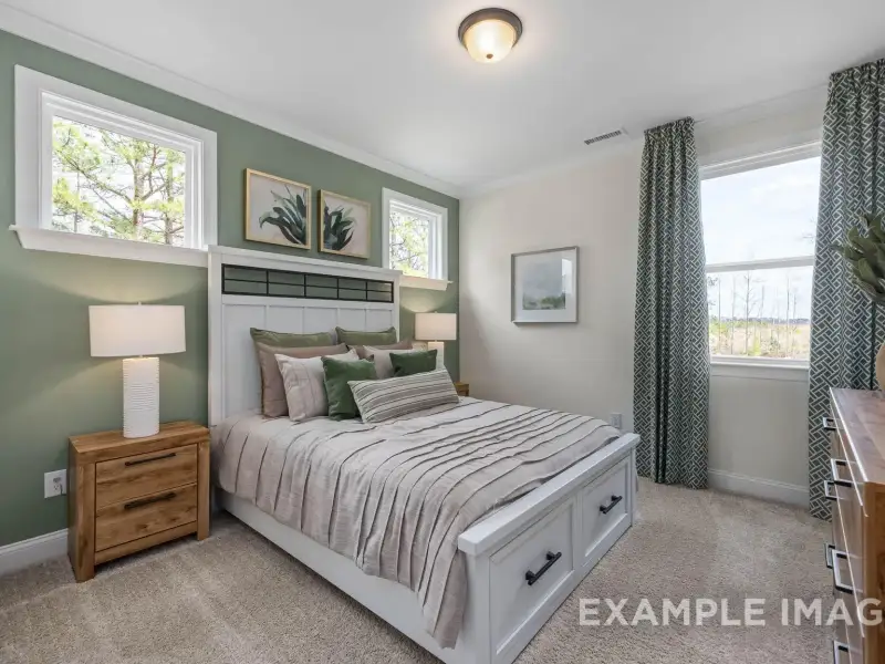 Furnished interior view inside a new home in Addison West, Holly Springs (Image 8).