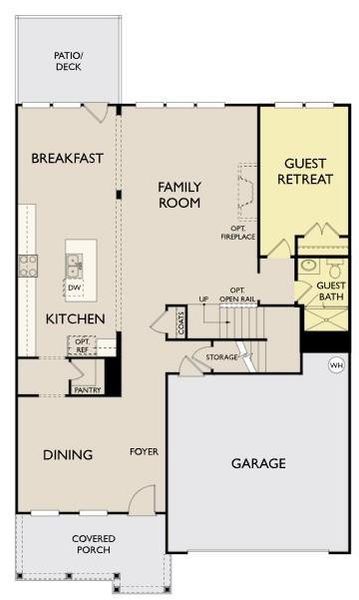 2D floor plan layout of this home in Creekside, Dawsonville, GA (Image 5). 2D floor plan layout of this home in Creekside, Dawsonville, GA (Image 5).