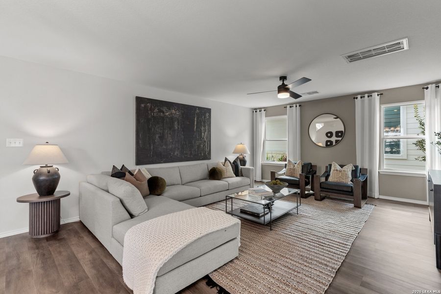 Furnished interior view inside a new home in Dove Song, Marion (Image 27).