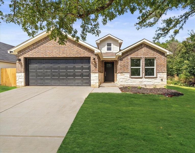 Front exterior of a new home in , Fort Worth, TX, highlighting curb appeal (Image 14). Front exterior of a new home in , Fort Worth, TX, highlighting curb appeal (Image 14).