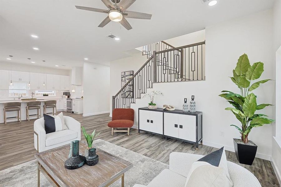 Furnished interior view inside a new home in , Roanoke (Image 12).