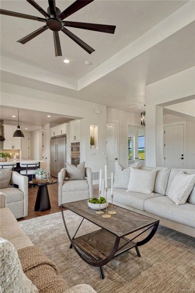 Furnished interior view inside a new home in , Colorado Springs (Image 29).