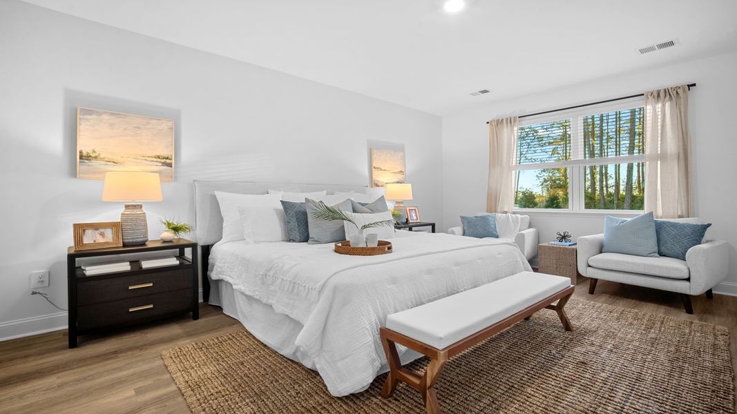 Representative furnished interior of a home built from the Cantey-exp by D.R. Horton in The Lakes at North Glynn, Brunswick (Image 15).