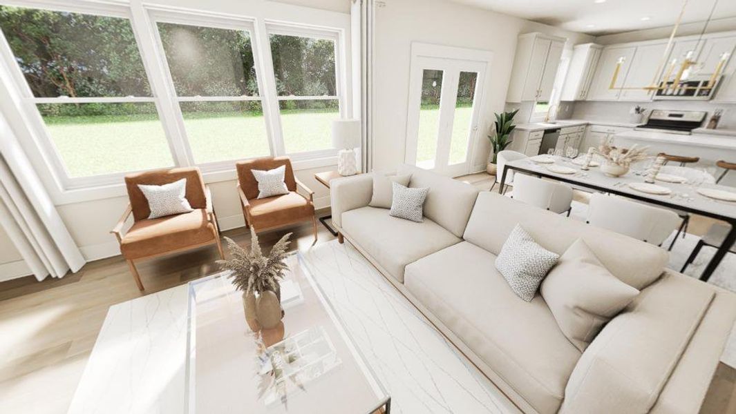 Furnished interior view inside a new home in Havenbrooke, Kernersville (Image 8).