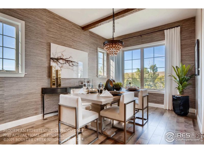 Furnished interior view inside a new home in , Broomfield (Image 20).