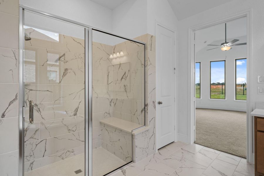 Furnished interior view inside a new home in Dunham Pointe 70', Cypress (Image 5).