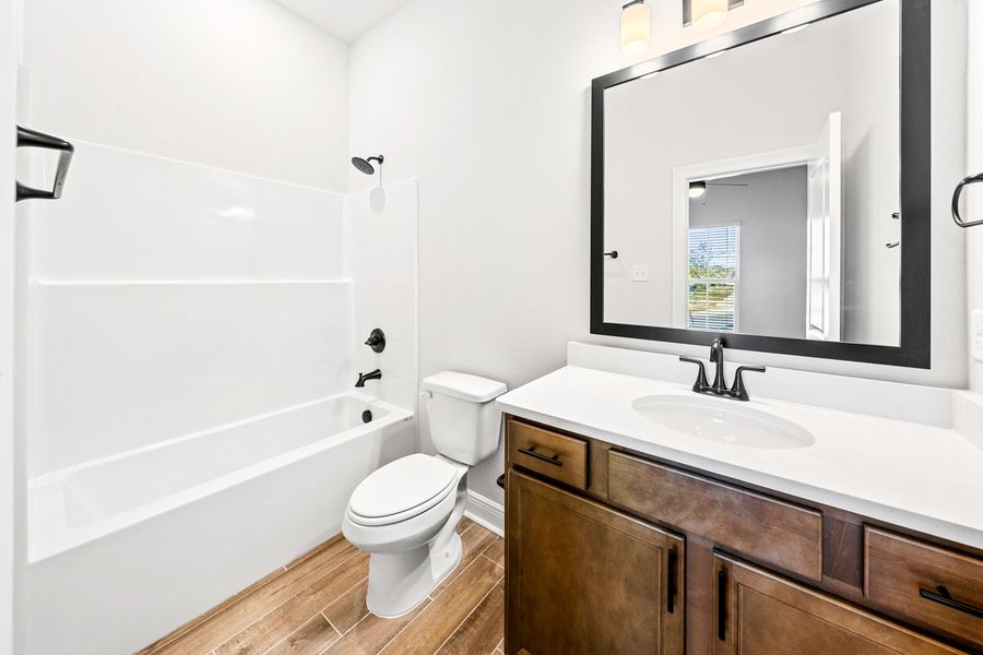 Furnished interior view inside a new home in The Bluffs at Lafayette, Freeport (Image 9).
