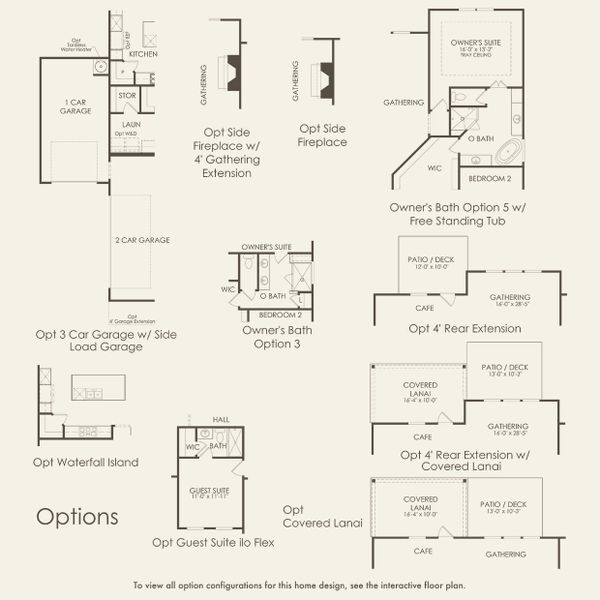 2D floor plan layout for the Amberwood by John Wieland in Fiddler's Glen, Arrington, TN (Image 22).