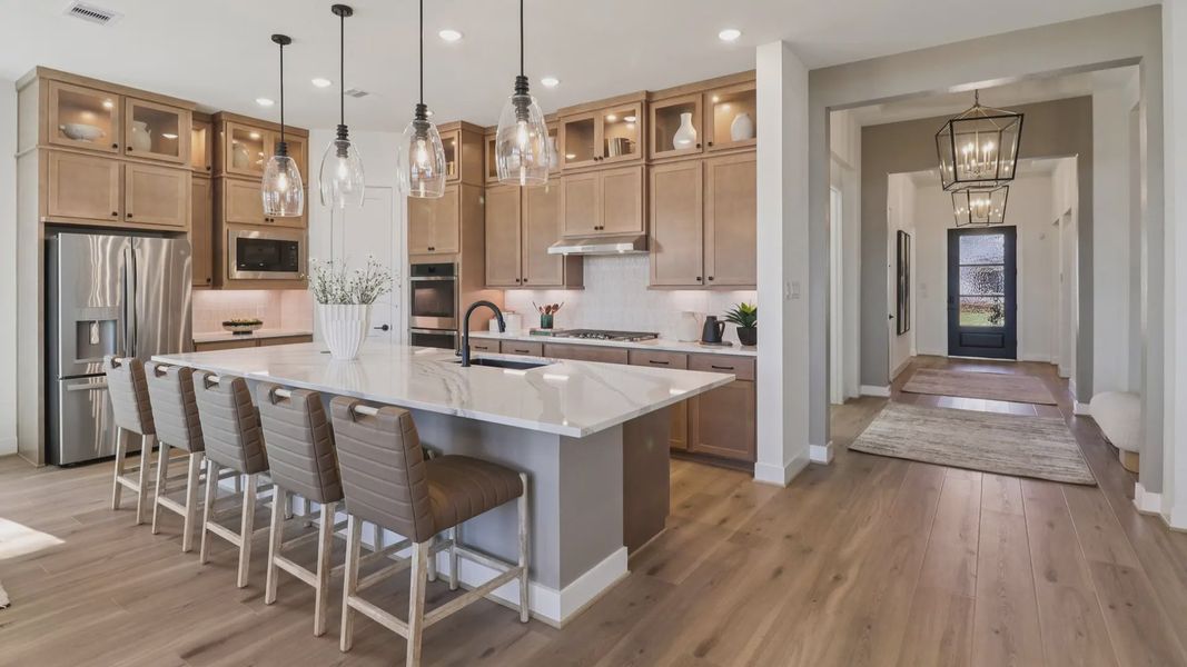 Representative furnished interior of a home built from the Marbella by Chesmar Homes in Audubon, Magnolia (Image 10).