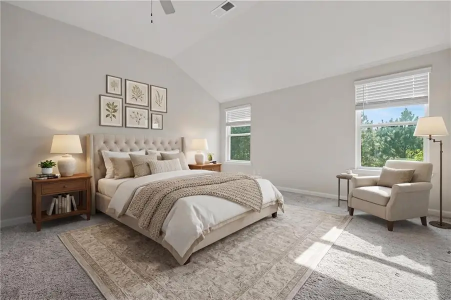 Furnished interior view inside a new home in , Austell (Image 10).