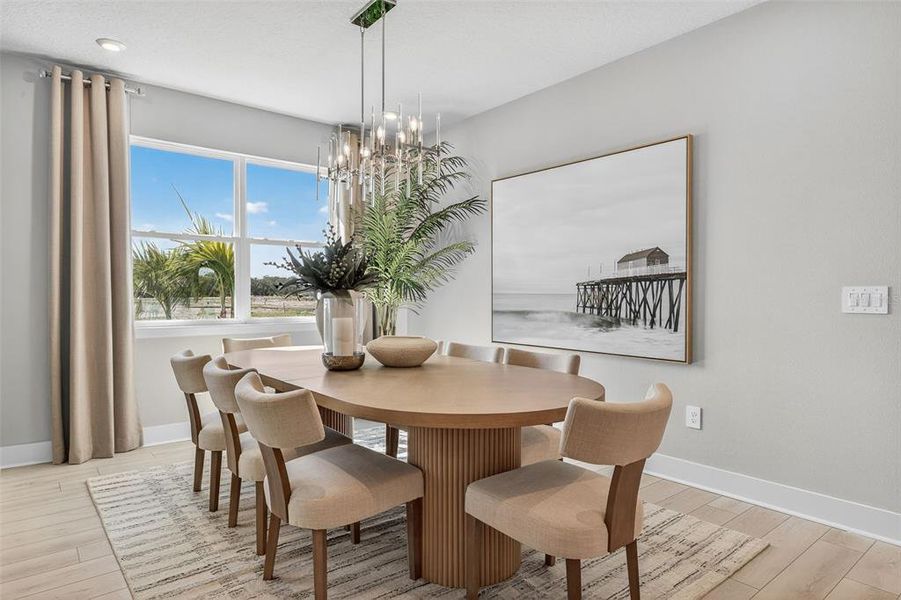 Furnished interior view inside a new home in Pasadena Ridge Master, Dade City (Image 15).