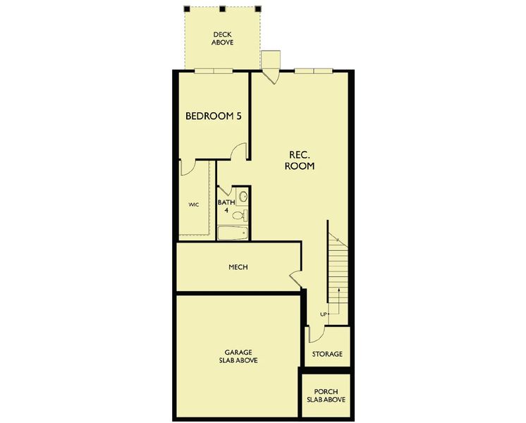 2D floor plan layout of this home in Rowland's Grant, Fuquay Varina, NC (Image 5). 2D floor plan layout of this home in Rowland's Grant, Fuquay Varina, NC (Image 5).