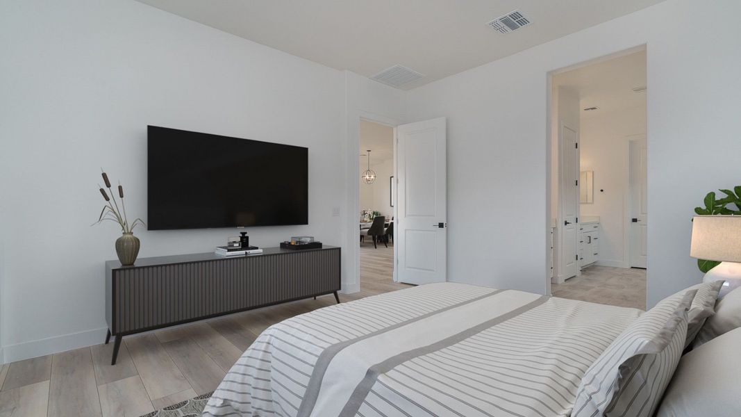Representative furnished interior of a home built from the Pinehurst by William Ryan Homes in Fairways in Victory at Verrado, Buckeye (Image 18).