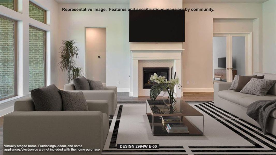 Furnished interior view inside a new home in The Parks at Wilson Creek, Celina (Image 5).