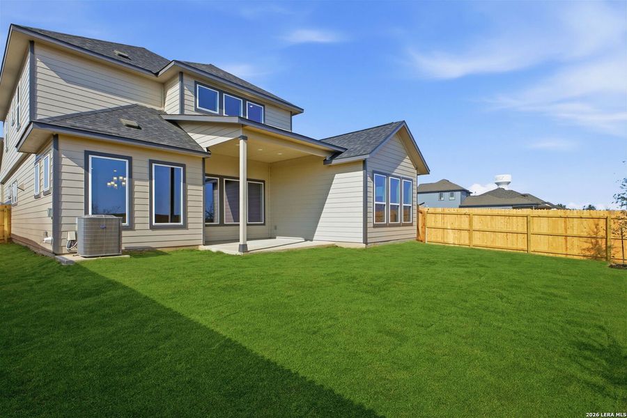 Exterior details and patio area of a home in Rhine Valley, Schertz (Image 3).