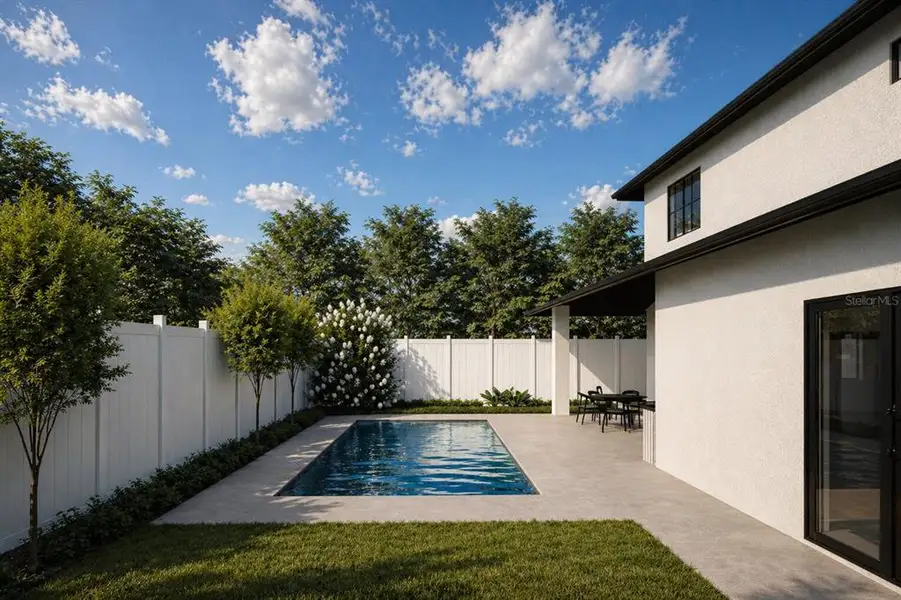 Exterior details and patio area of a home in , Orlando (Image 3).