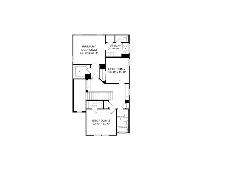 2D floor plan layout for the The Augusta A by Davidson Homes LLC in South Ranch Southern Collection, Prescott, AZ (Image 4).