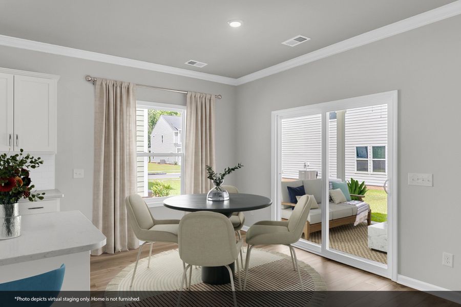 Furnished interior view inside a new home in Central Creek, Goose Creek (Image 8).