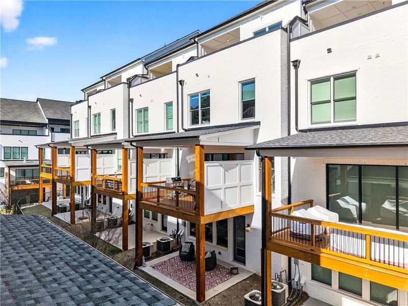 Exterior details and patio area of a home in , Atlanta (Image 27).