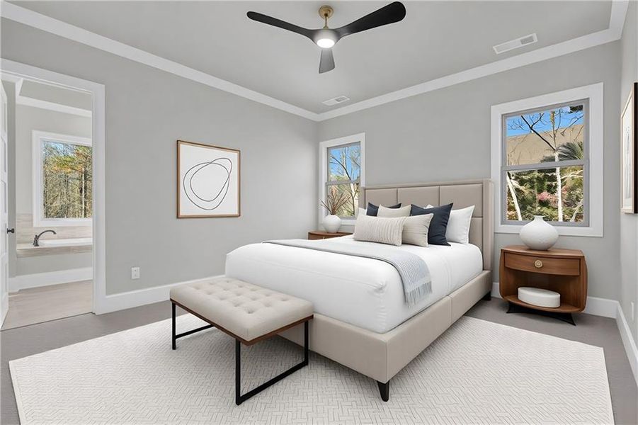 Furnished interior view inside a new home in , Gainesville (Image 16).