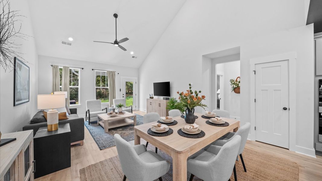 Representative furnished interior of a home built from the Lochlan by DRB Homes in Village at Midway, Anderson (Image 25).