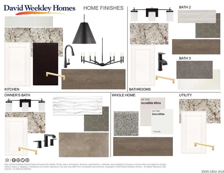 Sample of building materials used in homes in Davis Ranch 60', San Antonio (Image 3).