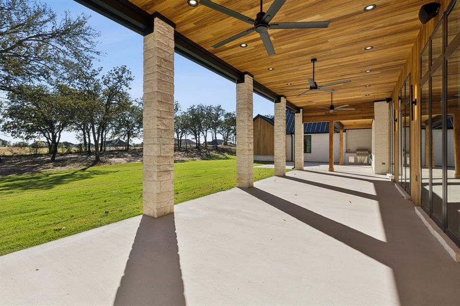 Exterior details and patio area of a home in , Weatherford (Image 22).