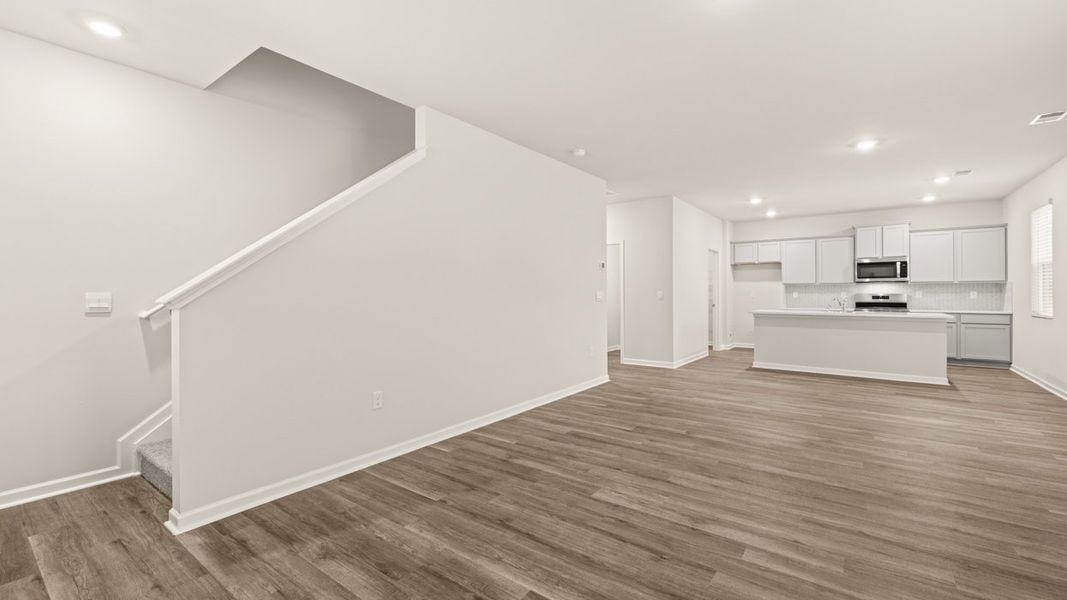 Representative unfurnished interior of a home built from the Galen by D.R. Horton in Preserve at Dove Creek, Statham (Image 20).
