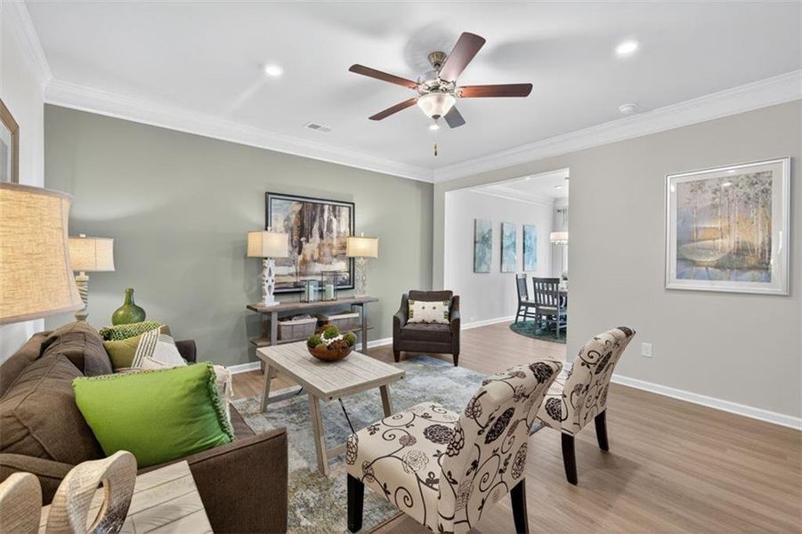 Furnished interior view inside a new home in Fuller Station, Loganville (Image 36).