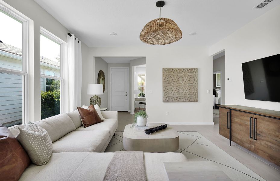 Representative furnished interior of a home built from the Compass by Del Webb in Del Webb Wildlight, Wildlight (Image 15).
