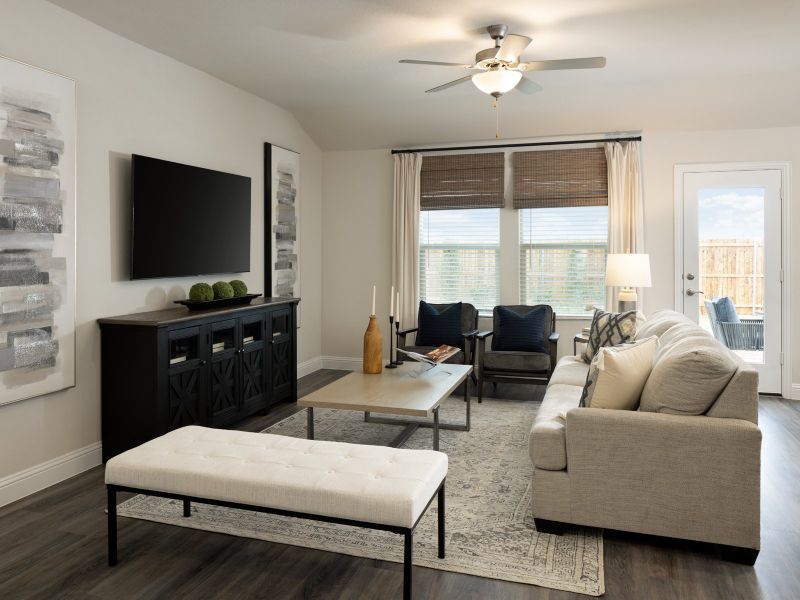 Furnished interior view inside a new home in Cibolo Hills West - Signature Series, Fort Worth (Image 3).