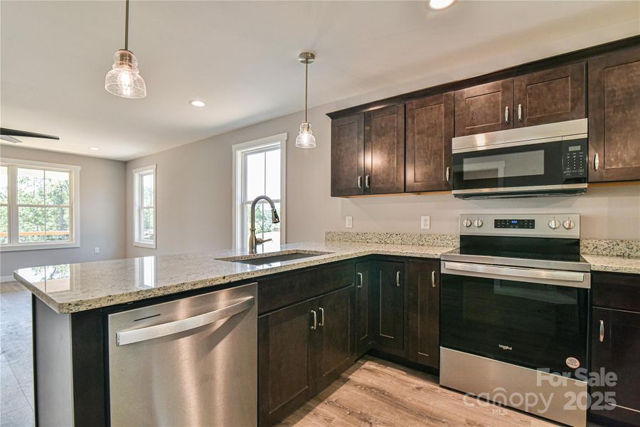 Sparkling New Stainless Appliances.