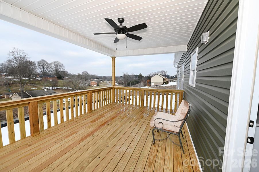 Exterior details and patio area of a home in , Hickory (Image 3).