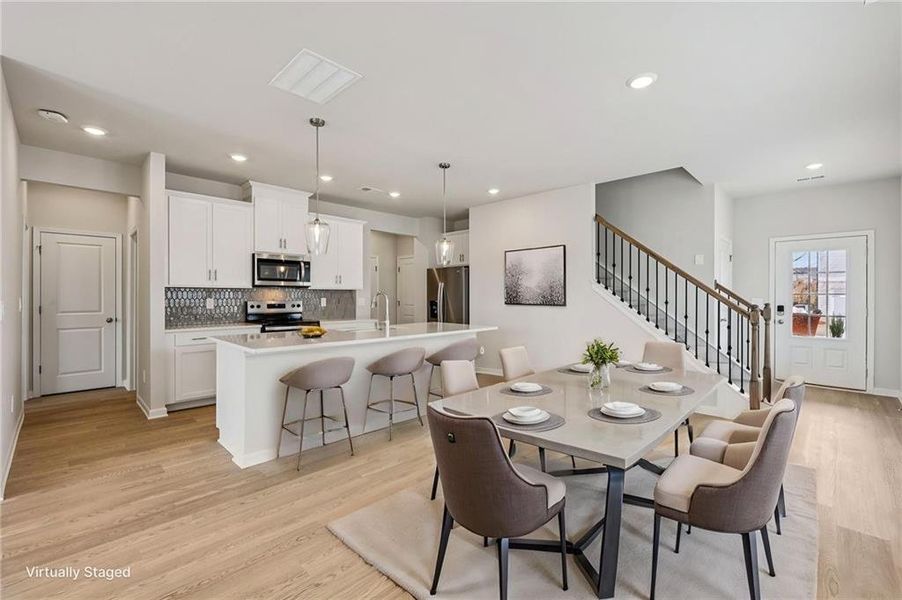 Furnished interior view inside a new home in Hawthorne Station, College Park (Image 15).