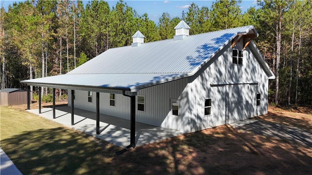 Exterior details and patio area of a home in , Greenville (Image 2). Exterior details and patio area of a home in , Greenville (Image 2).