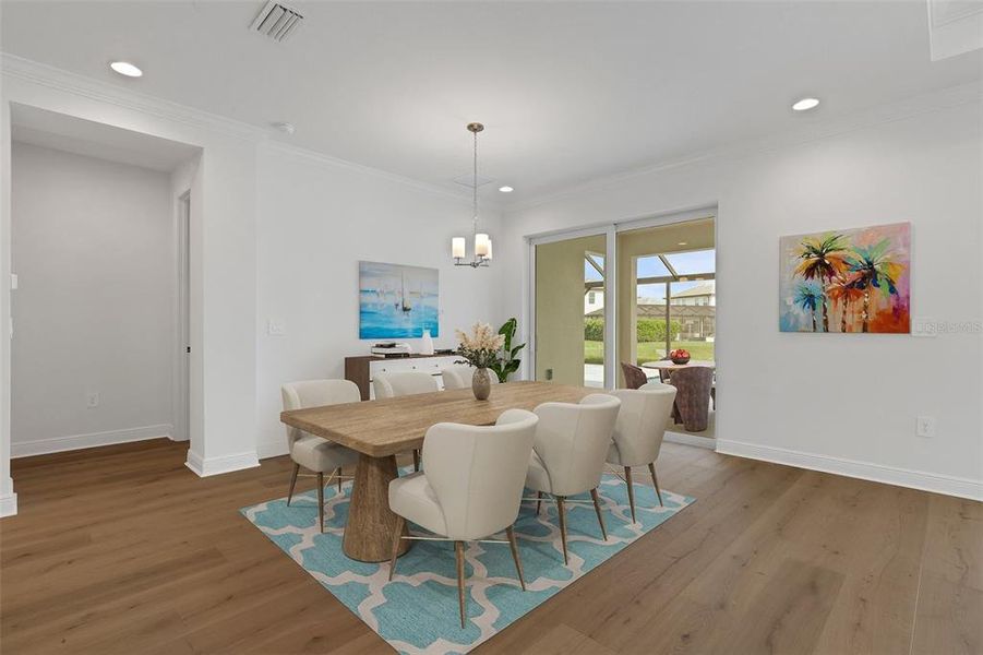 Furnished interior view inside a new home in Cassata Lakes, Nokomis (Image 8).