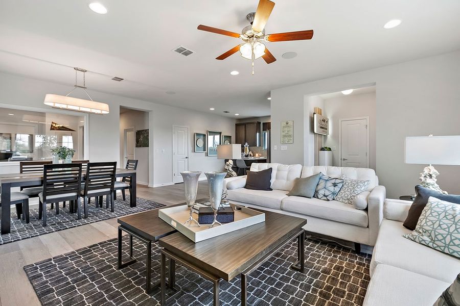 Representative furnished interior of a home built from the Arlington by Pacesetter Homes in Trace, San Marcos (Image 14). Representative furnished interior of a home built from the Arlington by Pacesetter Homes in Trace, San Marcos (Image 14).