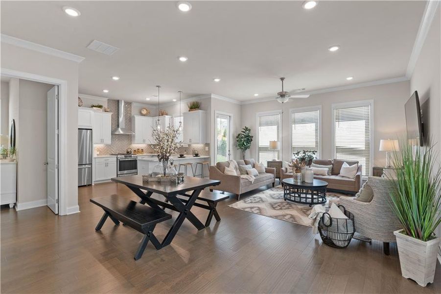Furnished interior view inside a new home in Palisades Single Family, Cumming (Image 33).