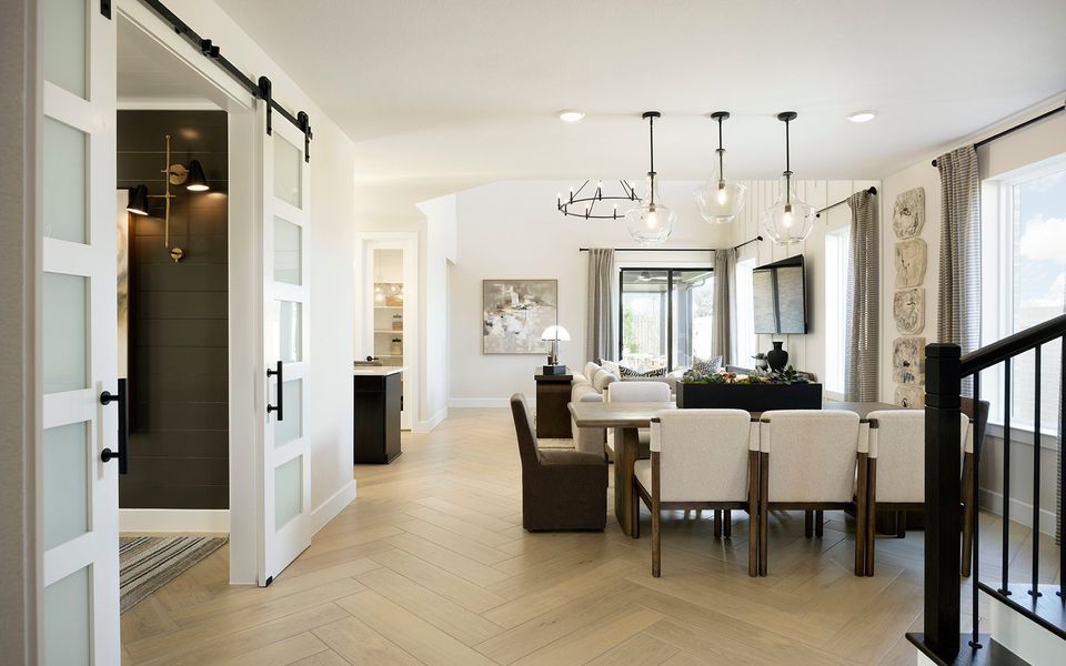 Furnished interior view inside a new home in Elyson, Katy (Image 9).