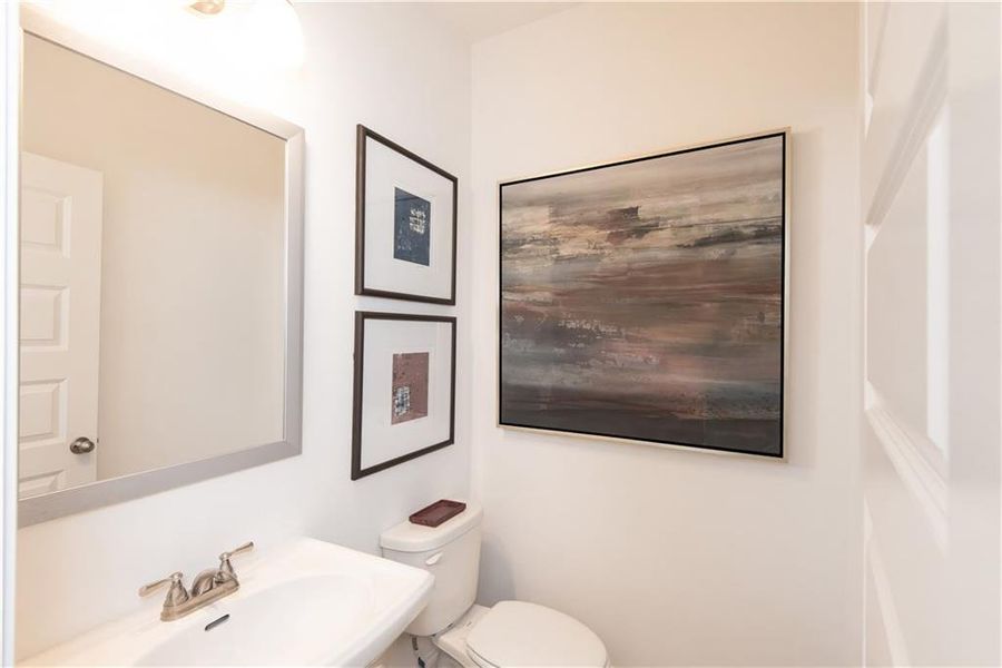 Furnished interior view inside a new home in Towns at Enclave, Lawrenceville (Image 16).