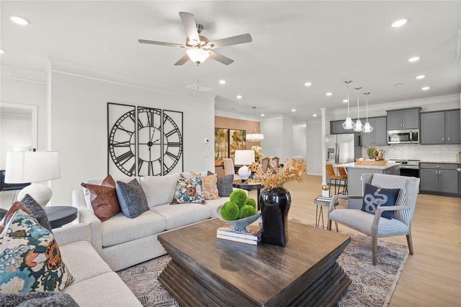 Furnished interior view inside a new home in Laurel Creek, Calhoun (Image 26).