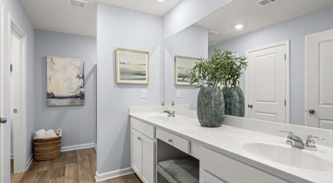 Furnished interior view inside a new home in Towns at Ivy Creek, Buford (Image 9).