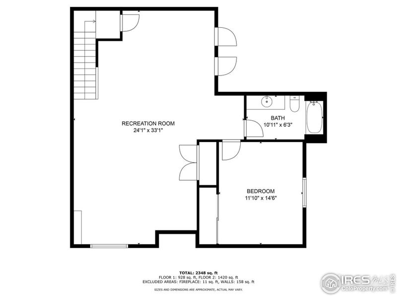 2D floor plan layout of this home in , Loveland, CO (Image 3).