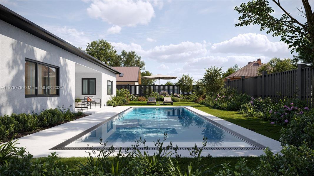 Front exterior of a new home in , Miami, FL, highlighting curb appeal (Image 14).