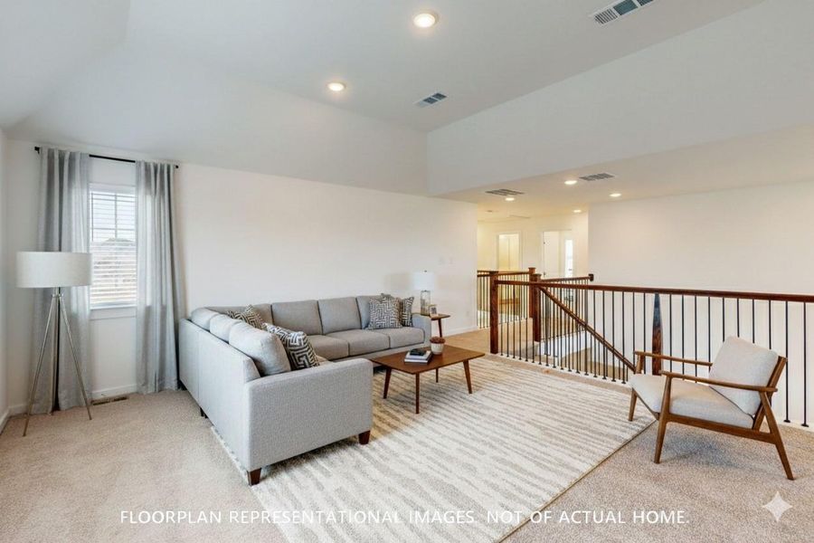 Furnished interior view inside a new home in Sorella, Tomball (Image 10).