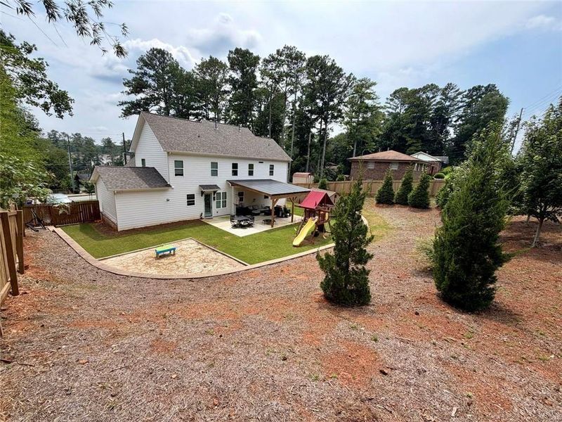 Exterior details and patio area of a home in , Marietta (Image 28).