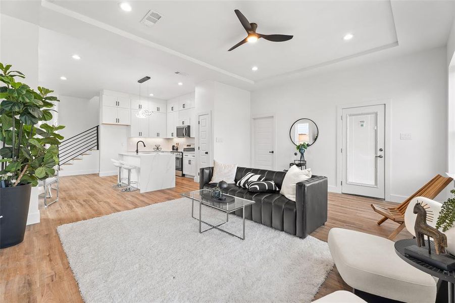 Furnished interior view inside a new home in , Dallas (Image 7). Furnished interior view inside a new home in , Dallas (Image 7).