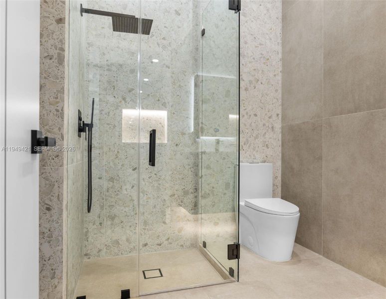 Furnished interior view inside a new home in , Miami (Image 12).