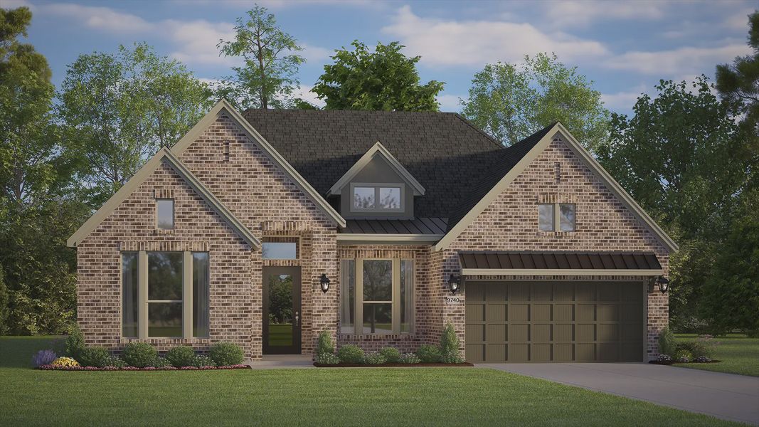 Representative exterior photo of a completed home built from the Malibu by Chesmar Homes in Riceland 60',65',70', Mont Belvieu, TX (Image 11).